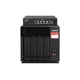 QNAP TS-473A-SW5T Servidor NAS de 4 Bahías con Switch 2.5GbE y Procesador AMD Ryzen 8GB DDR4 Precio: 1040.79000025. SKU: B1EDFACLVN