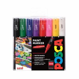 Posca PC-1MC Marcador Set 8 Colores Extrafino (0.7-1mm) Punta Redonda para Cartón, Tela, Vidrio, Metal, Papel, Madera Precio: 45.50000026. SKU: B1GYGFFBK8