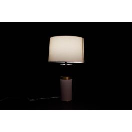 DKD Home Decor Lámpara Sobremesa Glam Blanco Negro 38 x 65 x 38 cm (2 Unidades)