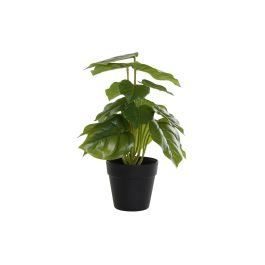 DKD Home Decor Planta Artificial Decorativa Philodendro Verde Negro de 20x30x20 cm para Decoración Interior del Hogar Fabricada en PVC y PP