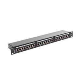 Lanberg Patch Panel 24 Puertos Cat6 RJ-45 Negro Metal 1U PPS6-1024-B