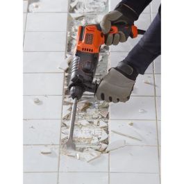 Black + Decker BEHS01-QS Taladro de Martillo SDS+ 650W, 3 Modos, 1.6 Julios, Hormigón 16mm, Incluye 2 Brocas Hormigón