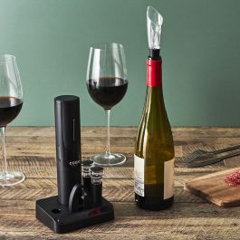 Cook Concept Pour Lui Kit 5 Piezas Vino Sacacorchos Electrónico Tapón Vertedor Tapones Vacío Descapsulador para Amantes del Vino