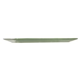 DKD Home Decor Bandeja Cottage de Gres Verde Oscuro 14 x 32 x 1.5 cm Apto Lavavajillas (2 Unidades)