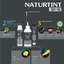 Naturtint #6Nrubio oscuro Tinte Sin Amoniaco Hombre Rubio Oscuro 1 Unidad para Cabello y Barba con Cobertura de Canas