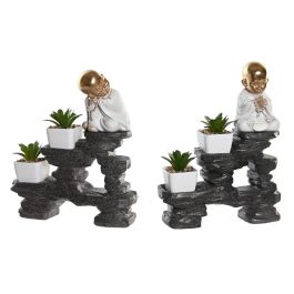 Figura Oriental DKD Home Decor Dorado Negro 7.5 x 25 x 21 cm (2 Unidades) Precio: 29.49999965. SKU: B1JMBERDHS