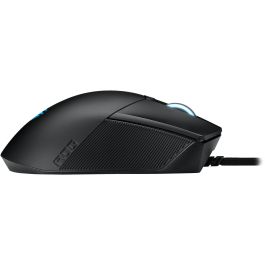ASUS ROG Gladius III, ratón gaming óptico, 19000 dpi, 6 botones, cable USB, negro