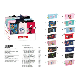 Safta Expositor Estuche Portatodo Escolar con Tres Cremalleras 195x315x235 mm Precio: 144.50000048. SKU: B18KVAST9H