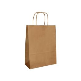 Bolsa Papel Q-Connect Celulosa Natural Liso L Con Asa Retorcida 320x400x14 mm 25 unidades