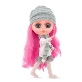 The biggers niña falda tul gris pelo rosa ref: 24018-24 32 cm The biggers niña falda tul gris pelo rosa ref: 24018-24 32 cm