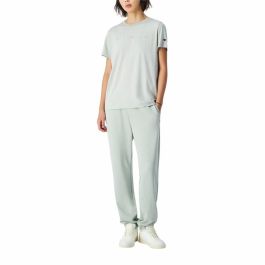 Camiseta de Manga Corta Mujer Champion Champion SS Azul Verde L