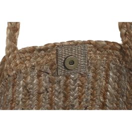 Bolso Mediterraneo DKD Home Decor Crema Marron 23 x 33 x 50 cm (2 Unidades)