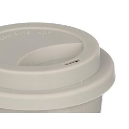 Vessia Vaso Tapa Silicona Gris 360 ml Porcelana 9.8 x 15 x 9.8 cm (Set de 12)