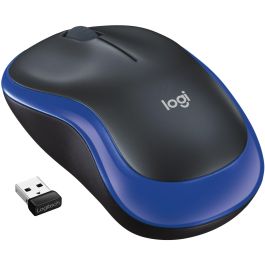 Logitech M185 Ratón Inalámbrico Ergonómico Plug-and-Play Nano Receptor USB, Pila 1 Año, Garantía 3 Años