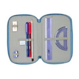 Safta Plumier Escolar Triple Cremallera Frozen 37 Piezas 195x125x55 mm