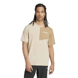 Camiseta de Manga Corta Hombre Adidas Beige XL