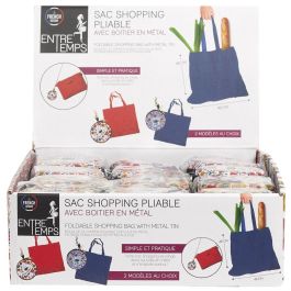 Entre Temps Bolsa Compra Plegable Con Estuche Entre Temps Azul Rojo Ideal Para Bolso