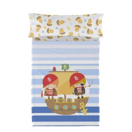 Juego de Sábanas HappyFriday Happynois Pirate Ship Multicolor Cama de 105 2 Piezas