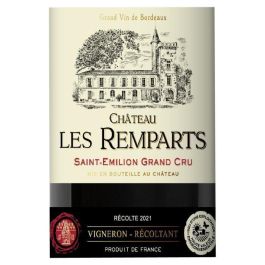 Château Les Remparts 2021 Saint-Emilion Grand Cru - Vino tinto Burdeos Château Les Remparts 2021 Saint-Emilion Grand Cru - Vino tinto Burdeos