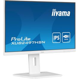 iiyama Monitor XUB2497HSN-W1 23.8" Full HD IPS 1ms USB-C HDMI DP Blanco