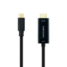 Nanocable 10.15.5132 Cable Conversor USB-C Macho a HDMI Macho 1.8m Negro 4K@30Hz, HDMI 1.4, Thunderbolt 3, DisplayPort Alt Mode Precio: 12.50000059. SKU: B1KFZLMF3L