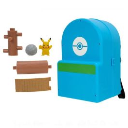 Jazwares Playset Pokémon Desierto Transformable con Mochila y Figura de Pokémon - Zonas de Juego y Trampas Ocultas