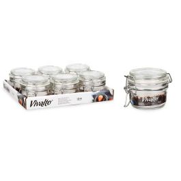 Tarro Conserva Hermetico Peq 120Ml Trans Vivalto 11X7CM (36 Unidades) Tarro Conserva Hermetico Peq 120Ml Trans Vivalto 11X7CM (36 Unidades)
