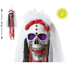 Accesorio Halloween Colgante Calavera Blanca Rojo Con Luz 75 cm Precio: 14.49999991. SKU: B12M4LYTSH