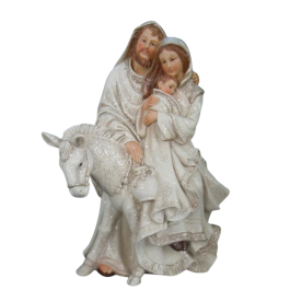 DKD Home Decor Nacimiento Navidad Tradicional con Burrito de Resina, Blanco Gris, 22 cm Alto, 16 cm Ancho, 10.5 cm Profundo, Pack 2 Unidades Precio: 42.50000007. SKU: B1CC526XCA
