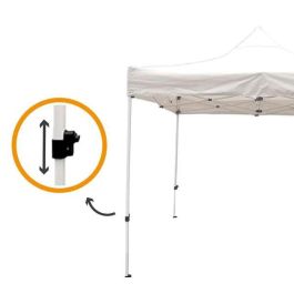 Color Baby Cenador Plegable con Altura Ajustable 300x300x220 cm, Acero y Oxford 420D, con Bolsa de Transporte