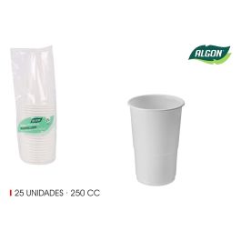 Set de 25 vasos blancos 250 cc Algon (48 Cajas) Precio: 35.88999997. SKU: B1HM7ETLTN
