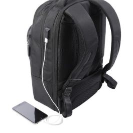 Totto Mochila Ejecutiva Commuter para Portátil 15" con RFID y USB, Negra, MA04EXT002-2220G-N01
