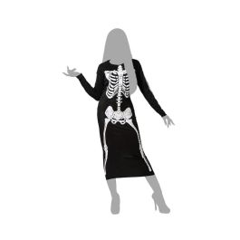 Disfraz Esqueleto Mujer Negro Halloween Talla XS-S