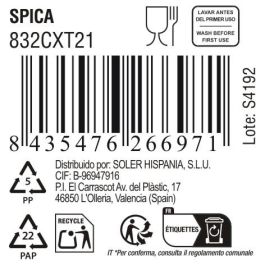 Copa Spica 320 cc transparente - La Mediterranea (36 Unidades) Copa Spica 320 cc transparente - La Mediterranea (36 Unidades)