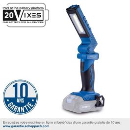 Linterna - SCHEPPACH - 20V IXES - 6200k - 300lm - autonomía 16h - sin batería ni cargador - C-WL20-X Linterna - SCHEPPACH - 20V IXES - 6200k - 300lm - autonomía 16h - sin batería ni cargador - C-WL20-X