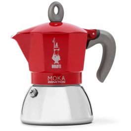 Bialetti Moka Induction, Cafetera Moka para Inducción 0.16L, Aluminio, Negro/Rojo Precio: 57.58999961. SKU: B17SY3E6LK