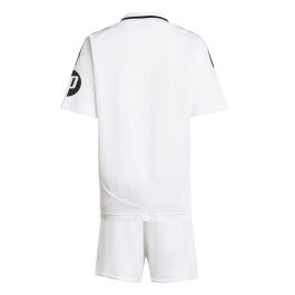 Set Equipación de Fútbol para Niños Adidas Real Madrid 24/25 Home Blanco