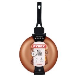 Pyrex Sartén Action Aluminio Prensado 26 cm Cobre Acabado Brillo Antiadherente