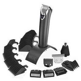 Wahl 9864-016 Afeitadora Corporal Advanced con y sin Cable, Acero Inoxidable, Batería de Litio, Carga Rápida