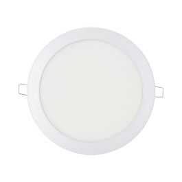 Edm Downlight LED empotrable redondo 20W luz fría 6400K 1500lm Ø22,5 cm cromado