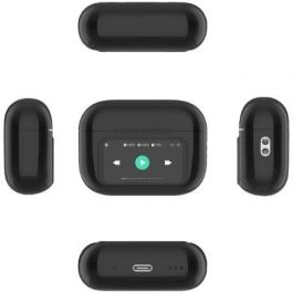 Qubo Auriculares Bluetooth TWS-400BK Inalámbricos Negros con Cancelación de Ruido ANC y ENC, Autonomía 4h