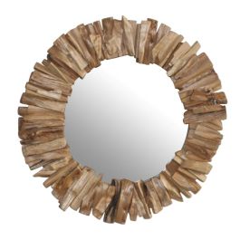 Espejo de pared DKD Home Decor Natural Alpino Acabado envejecido 60 x 4 x 60 cm Precio: 116.69000057. SKU: B1FLXPTNNP