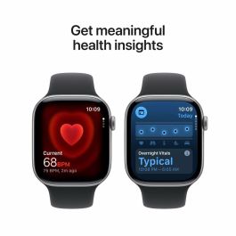 Apple Watch S11 Cellular 46mm Aluminio Gris Espacial con Correa Deportiva Negra M/L