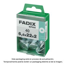 Fadix 10919697 Caja M 40 Unid. Arandela Ancha Cinc 6,6x22x2mm Acero Con Recubrimiento Cincado Din 440