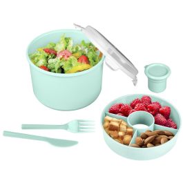 Cook Concept Fiambrera Take Away Cilíndrica con Cubiertos 1.4 L Colores Surtidos