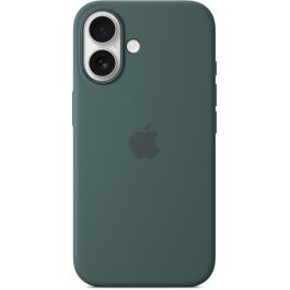 Apple iPhone 16 - Funda de Silicona con MagSafe, Verde Lago