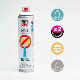 Pinty Plus Pintura Plástica Spray Interior Blanco Mate RAL 9016 600 ml