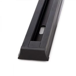 Carril Monofásico Negro 1M para Focos LED HO-218000CARRILN de Perfil de Aluminio y Cobre, Compatible con Desplazamiento de Luminarias
