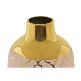 Jarron Oriental DKD Home Decor Rosa Dorado 15 x 41.5 x 15 cm Jarron Oriental DKD Home Decor Rosa Dorado 15 x 41.5 x 15 cm