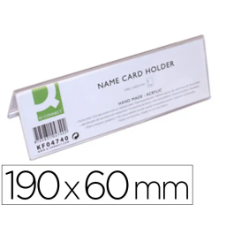 Q-connect Identificador sobremesa metacrilato 190x60 mm ref.5727 Precio: 2.50000036. SKU: B15VMKP939